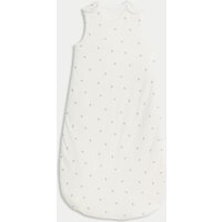M&S Collection Girls Pure Cotton 1.5 Tog Rosebud Print Sleeping Bag (0-3 Yrs) - 6-18M - Ecru Mix, Ecru Mix